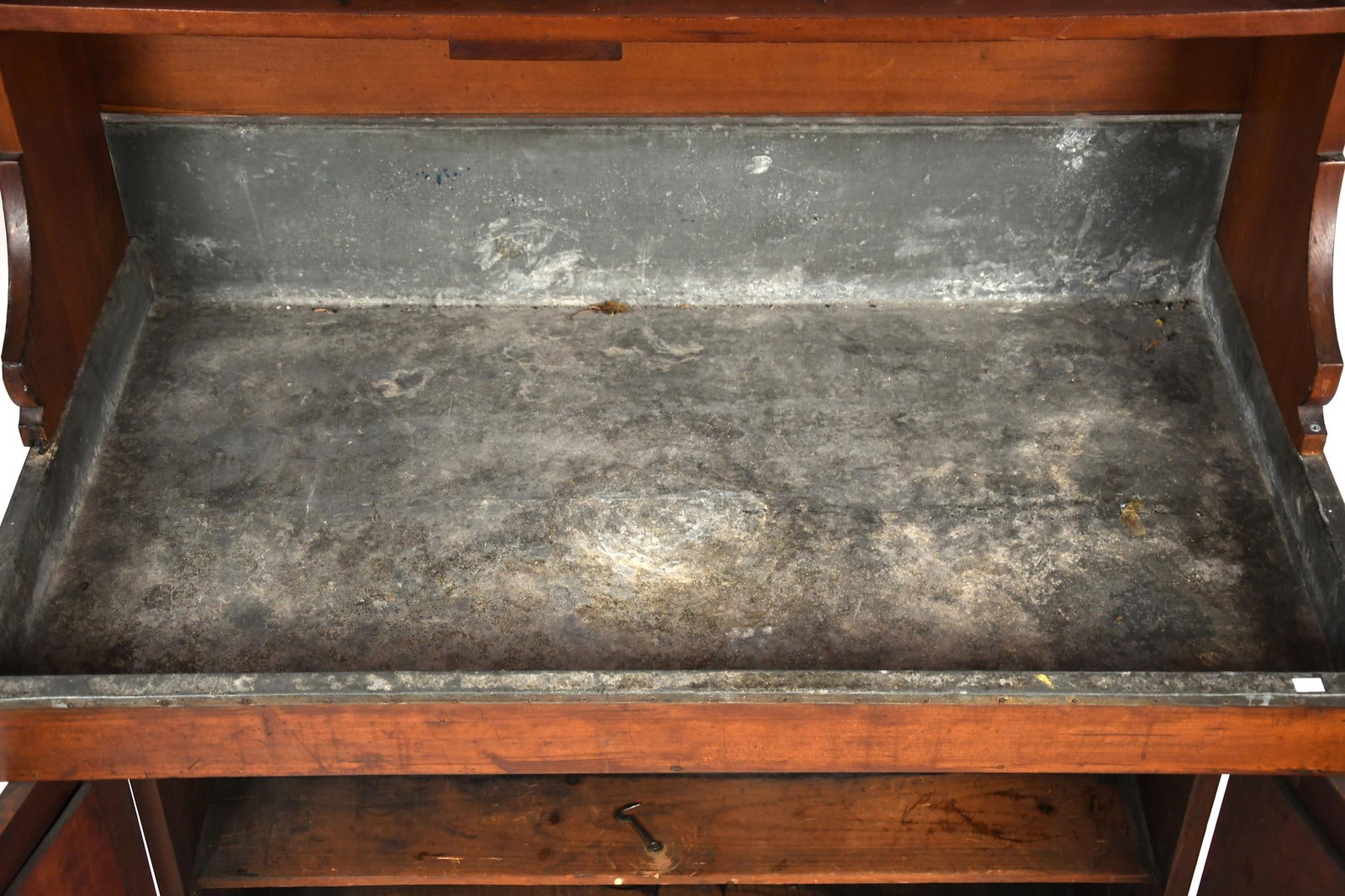 19TH C. CHERRY DRY SINK. - 6