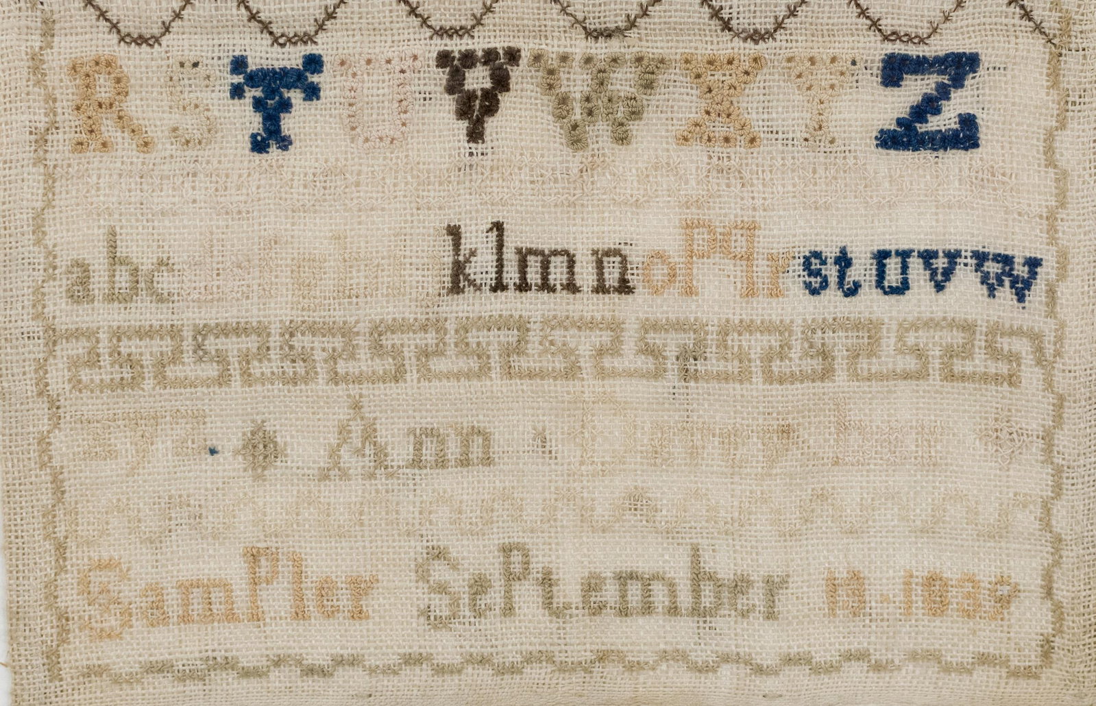 1839 ANN DAVEY SAMPLER. - 4