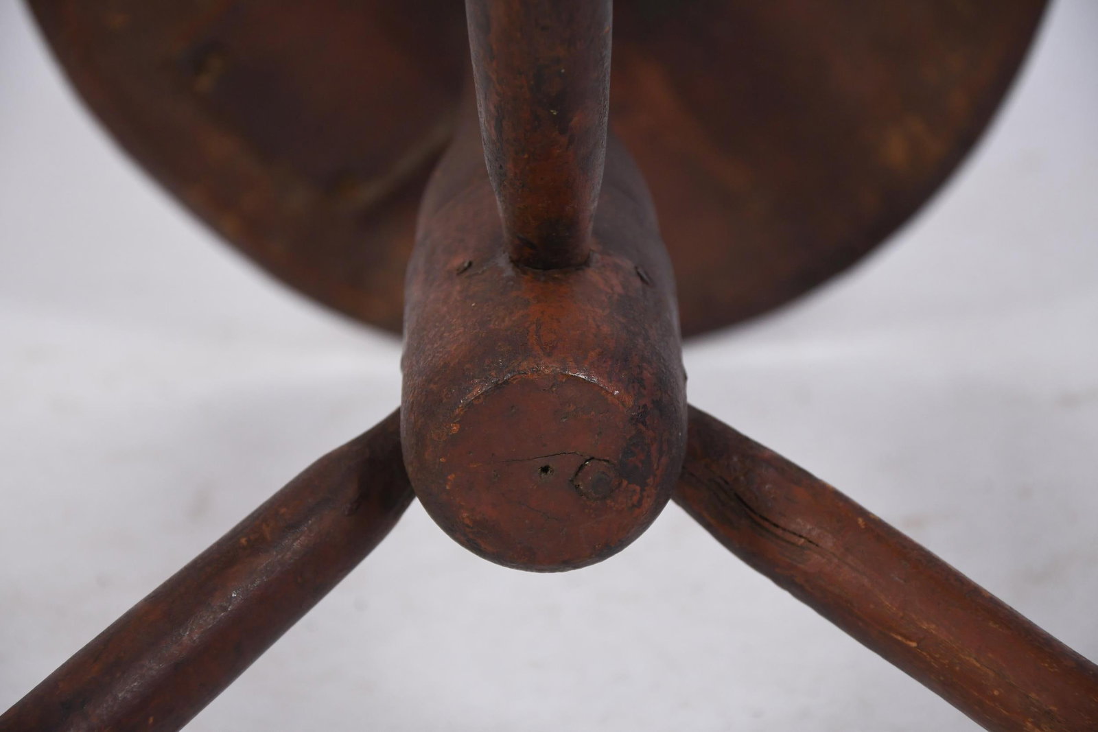 EARLY 19TH C. PRIMITIVE CANDLESTAND. - 6