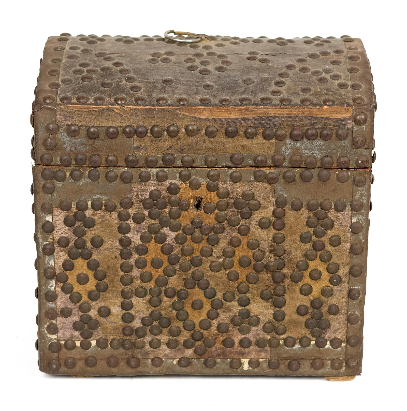 MEDIEVAL STYLE STUDDED DOCUMENT BOX. - 2