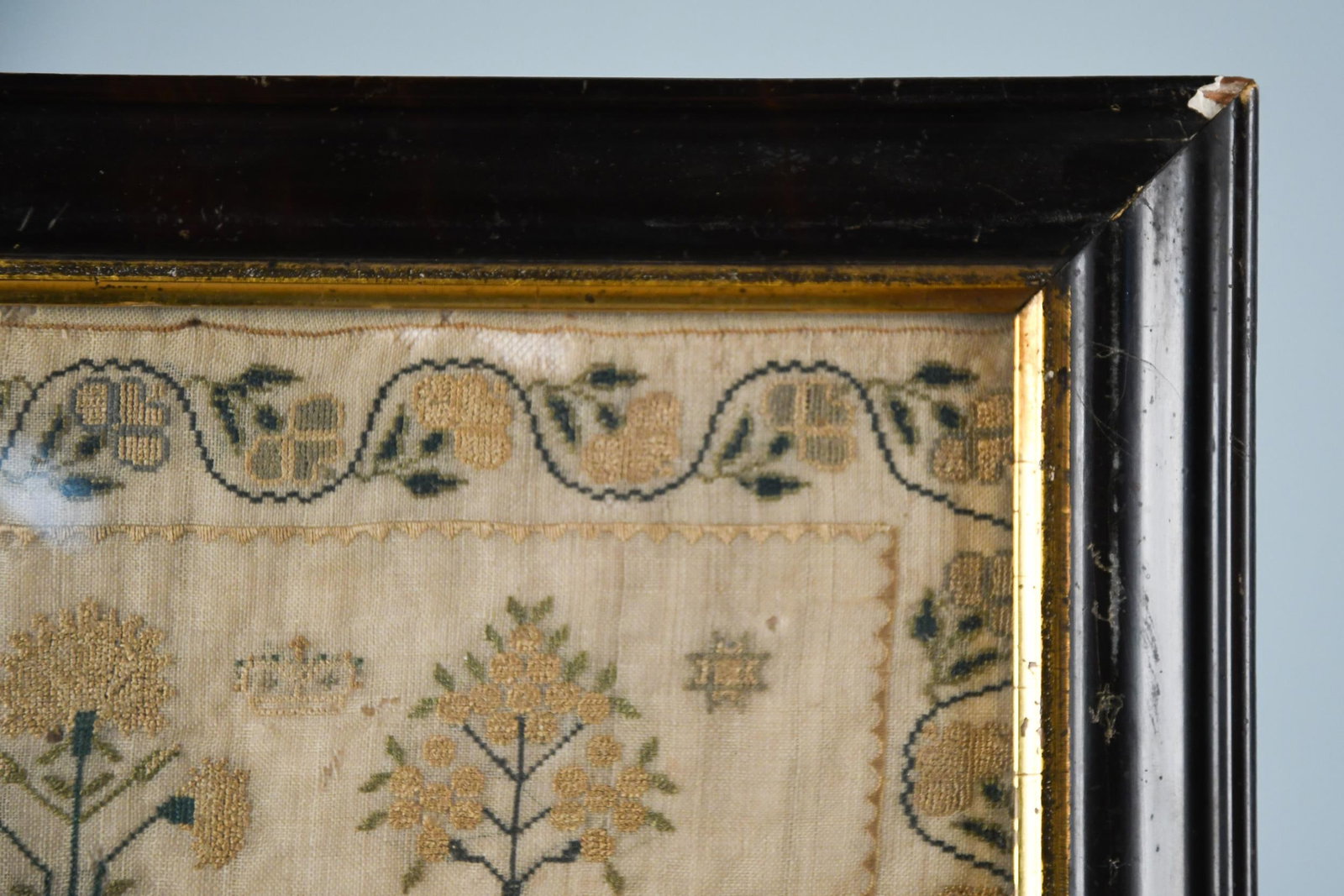 1842 MERCY SIMMONS NEEDLEWORK SAMPLER. - 5
