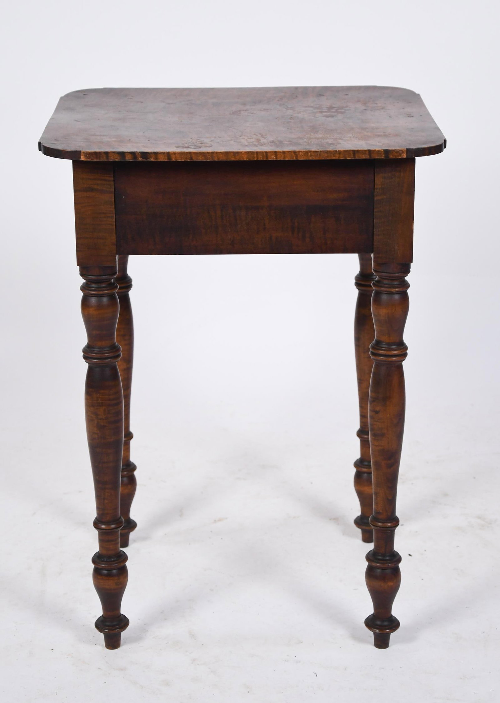 19TH C. TIGER MAPLE SHERATON STAND. - 6