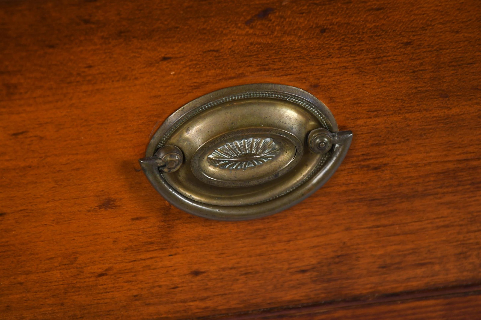 18TH C. CT CHERRY CHIPPENDALE CHEST.  - 4