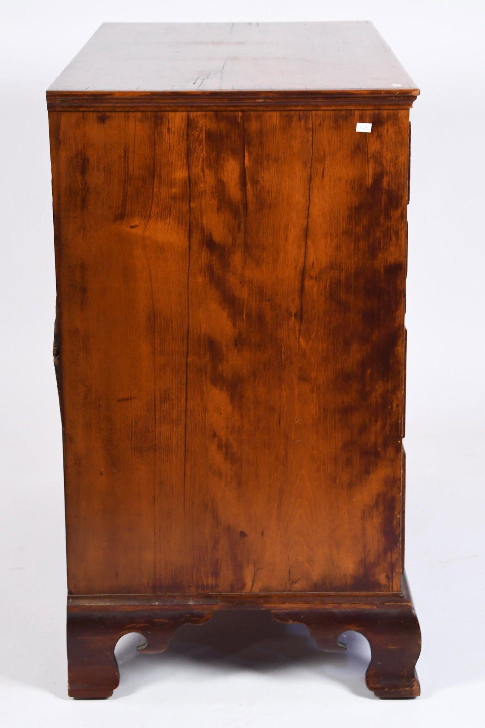 18TH C. CT CHERRY CHIPPENDALE CHEST.  - 5