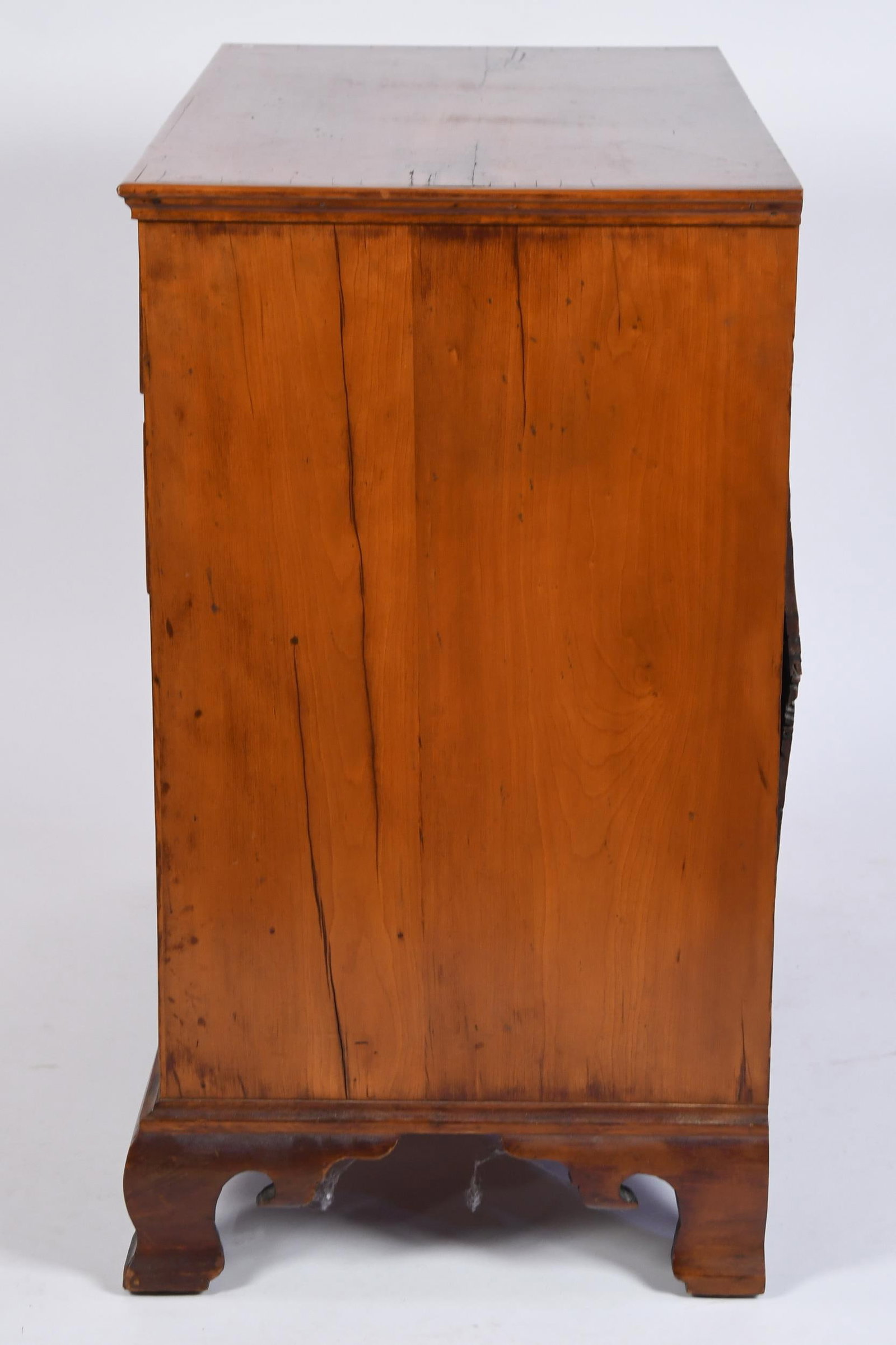 18TH C. CT CHERRY CHIPPENDALE CHEST.  - 7