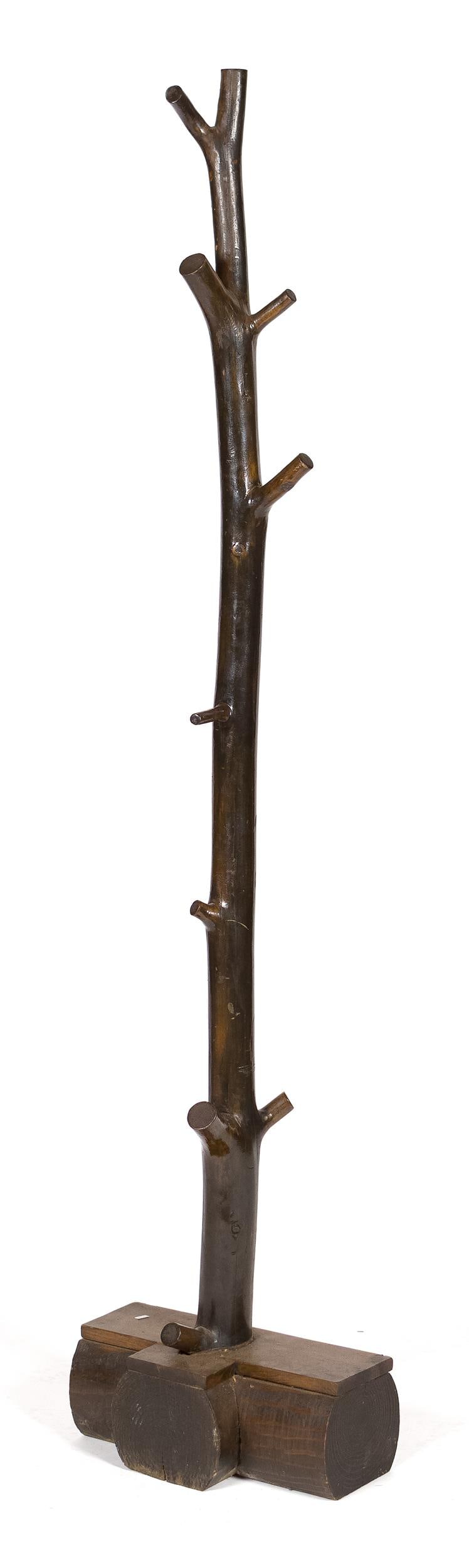 ANTIQUE RUSTIC TREE FORM HALL TREE. (1 of 2)