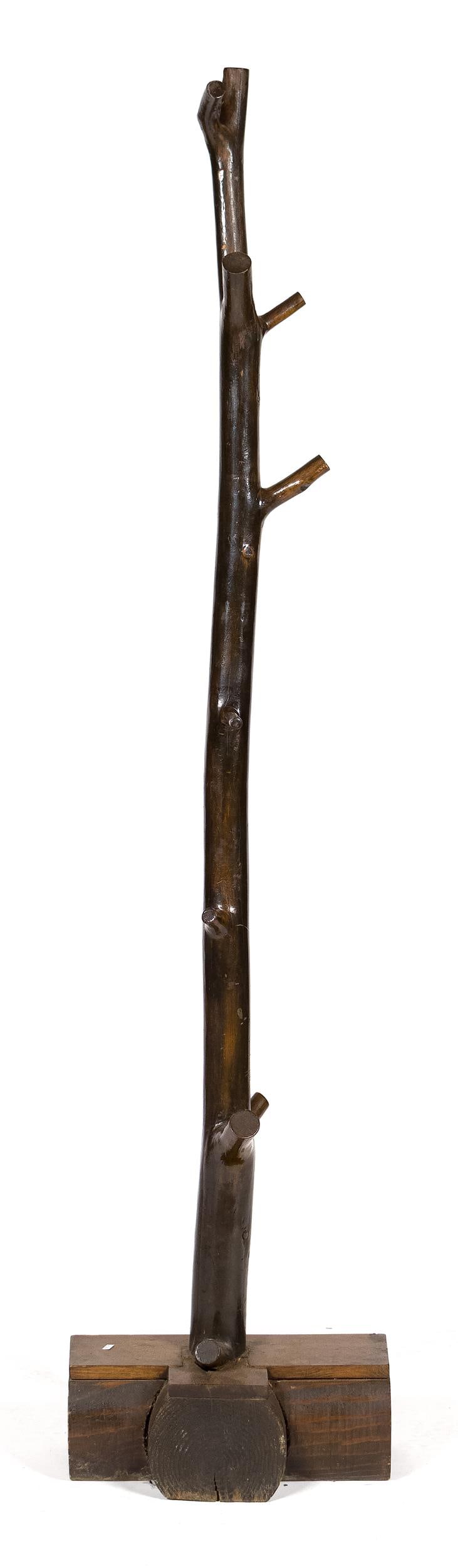 ANTIQUE RUSTIC TREE FORM HALL TREE. - 2