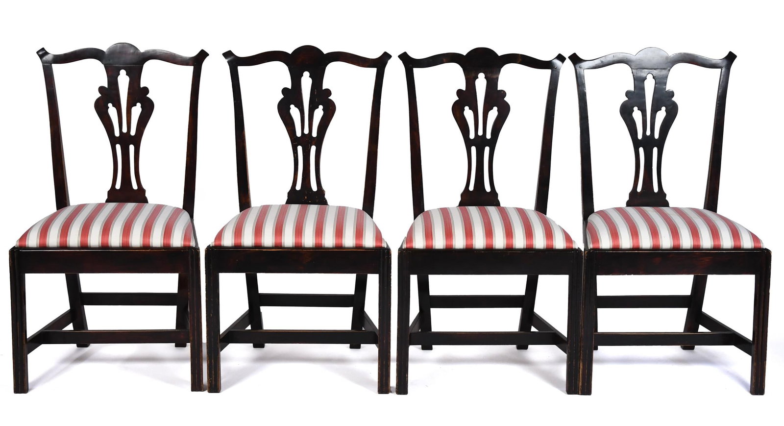 SET OF FOUR 18TH C. MAPLE CHIPPENDALE SIDE CHAIRS. (1 of 11)