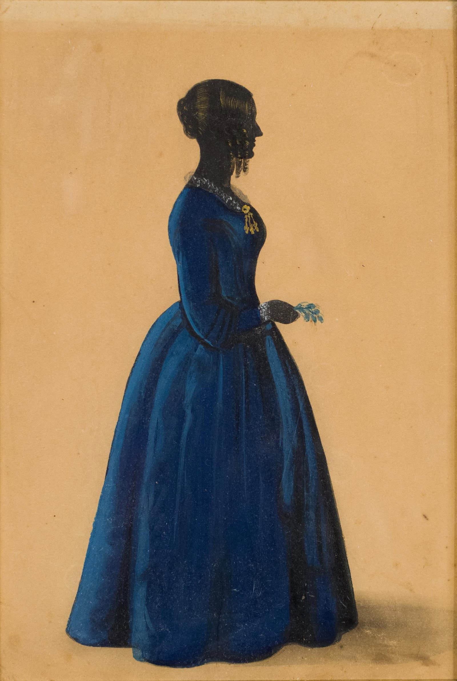 19TH C. GEORGE CROWHURST ATTRIBUTED SILHOUETTE . - 2