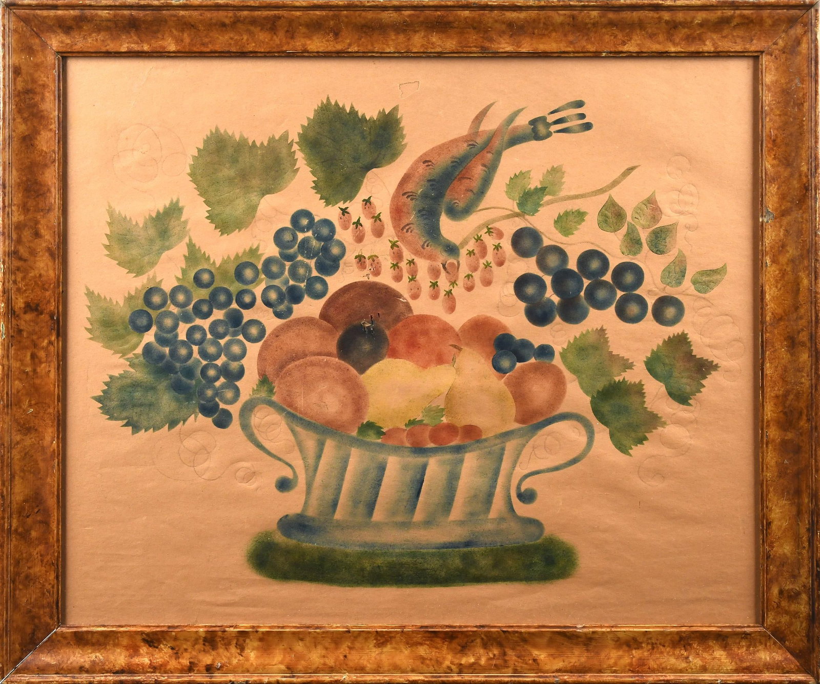19TH C. THEOREM, BIRDS AND FRUIT. (1 of 1)