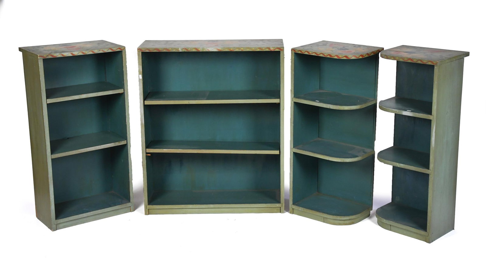 PETER HUNT STYLE DECORATED SHELVING, 4PCS (1 of 1)