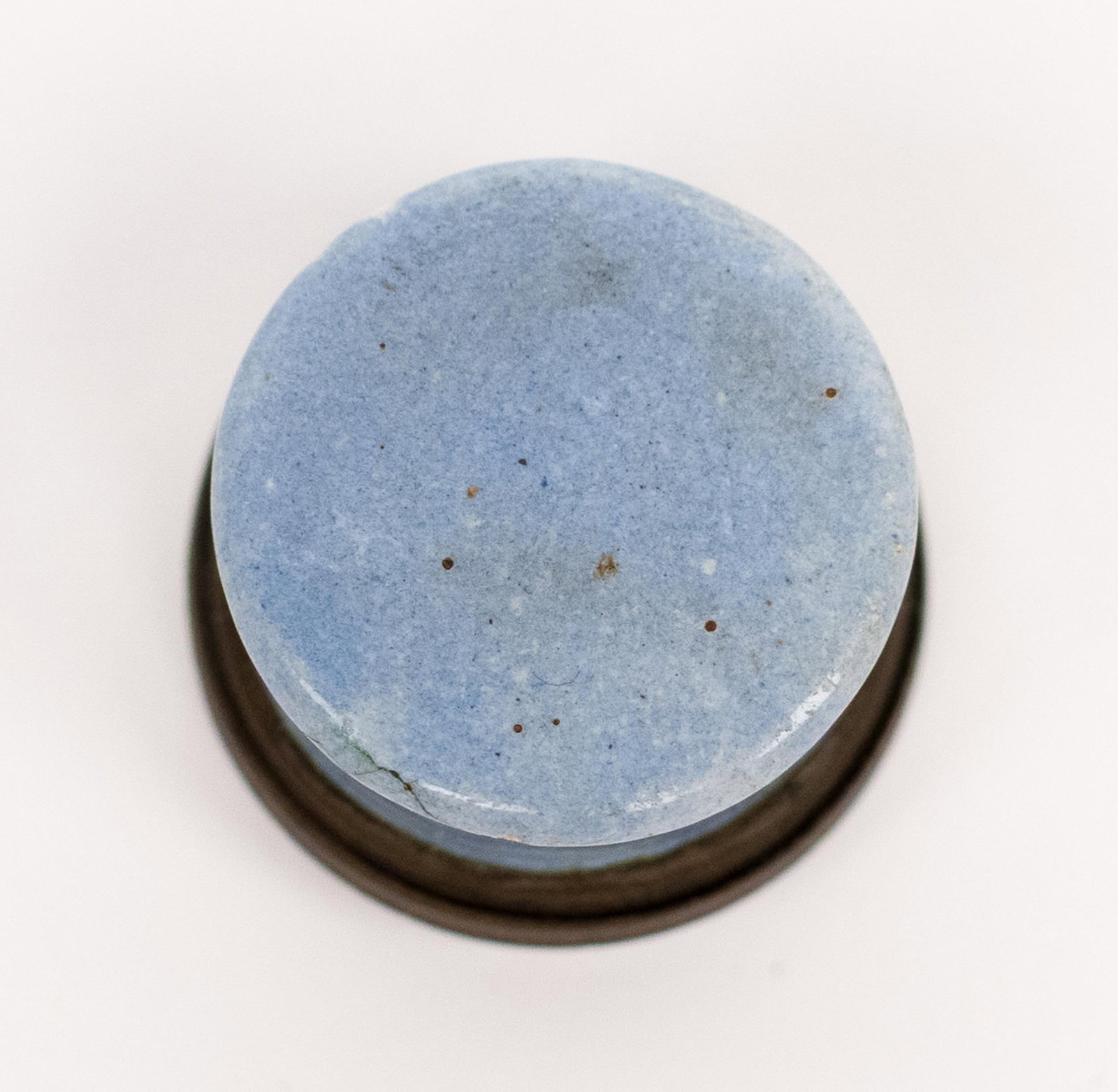 18TH C. BATTERSEA ENAMELED PATCH BOX. - 7