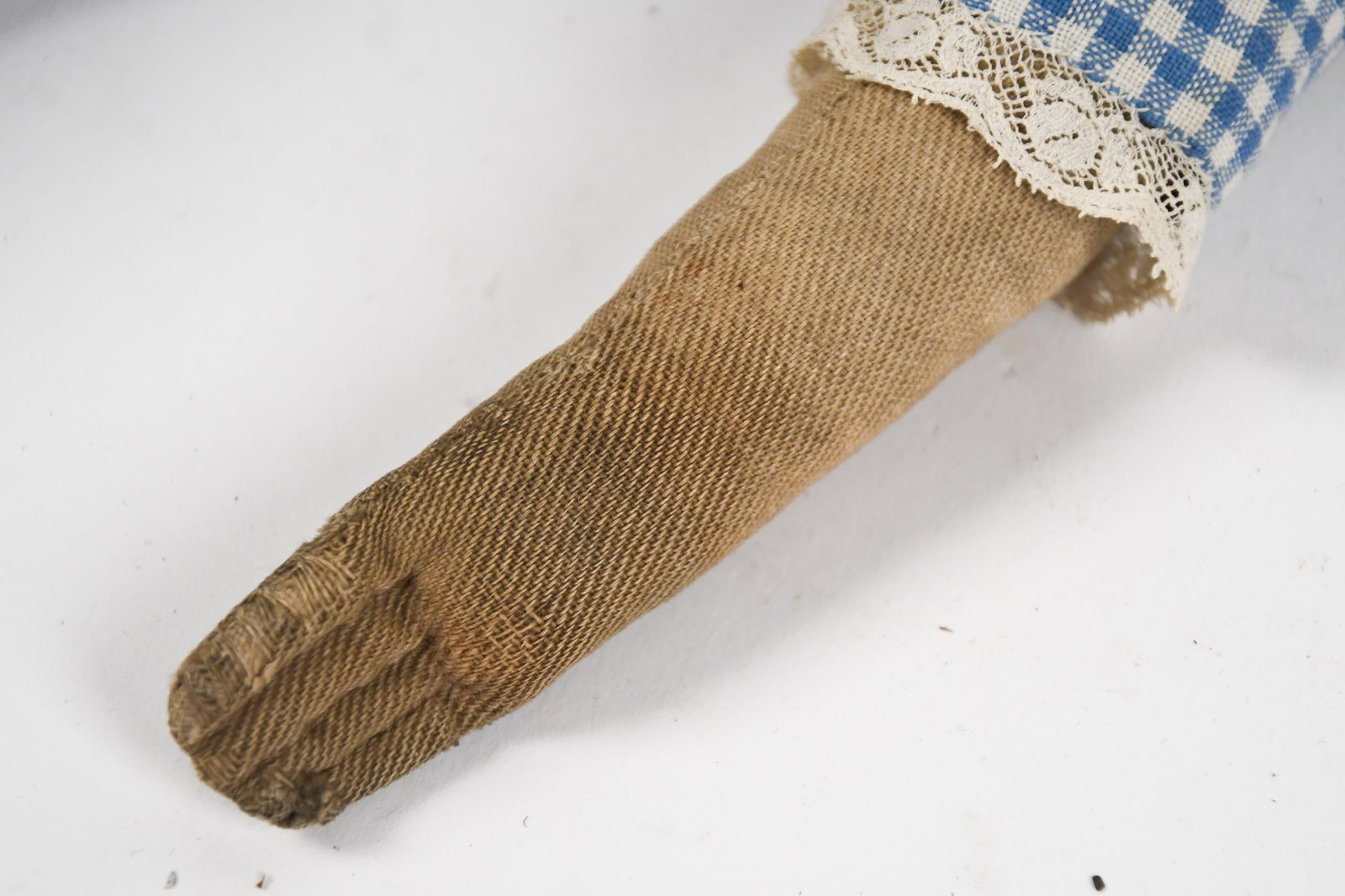 LARGE 19TH C. CLOTH DOLL. - 7