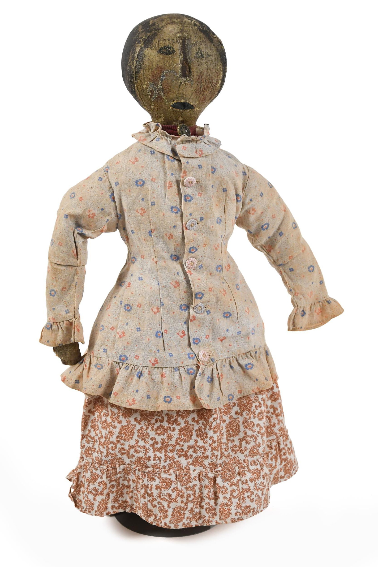 ANTIQUE AMERICAN PAINTED DOLL. (1 of 10)