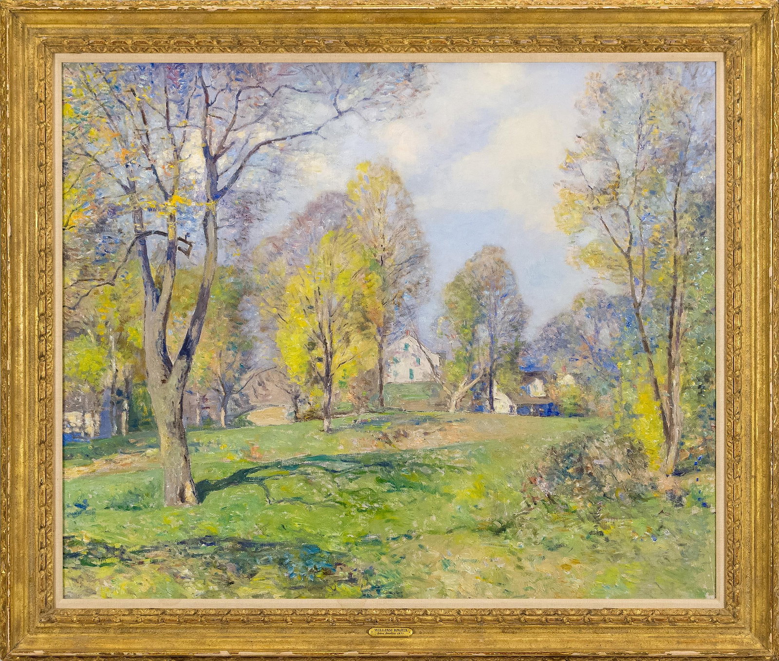 WILLIAM J. KAULA OIL ON CANVAS, “EARLY SPRING.” (1 of 10)