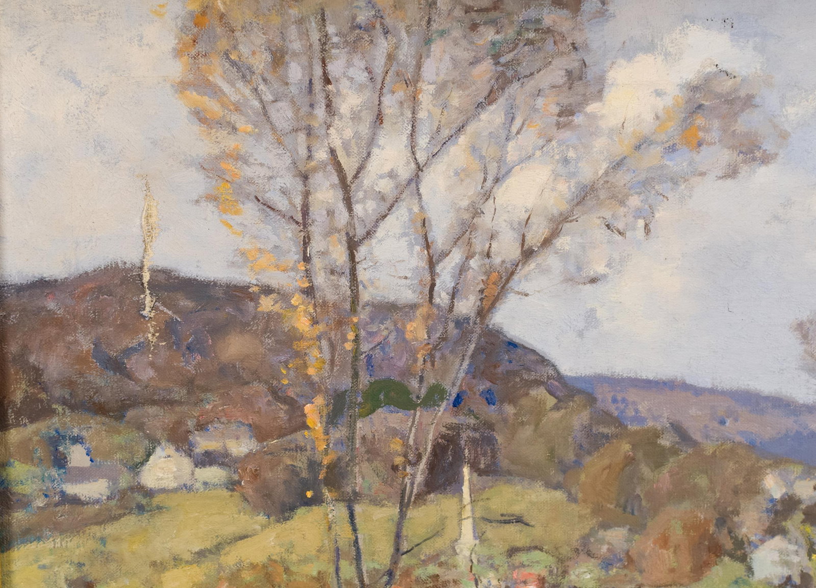 20TH C. AMERICAN IMPRESSIONIST LANDSCAPE. - 5