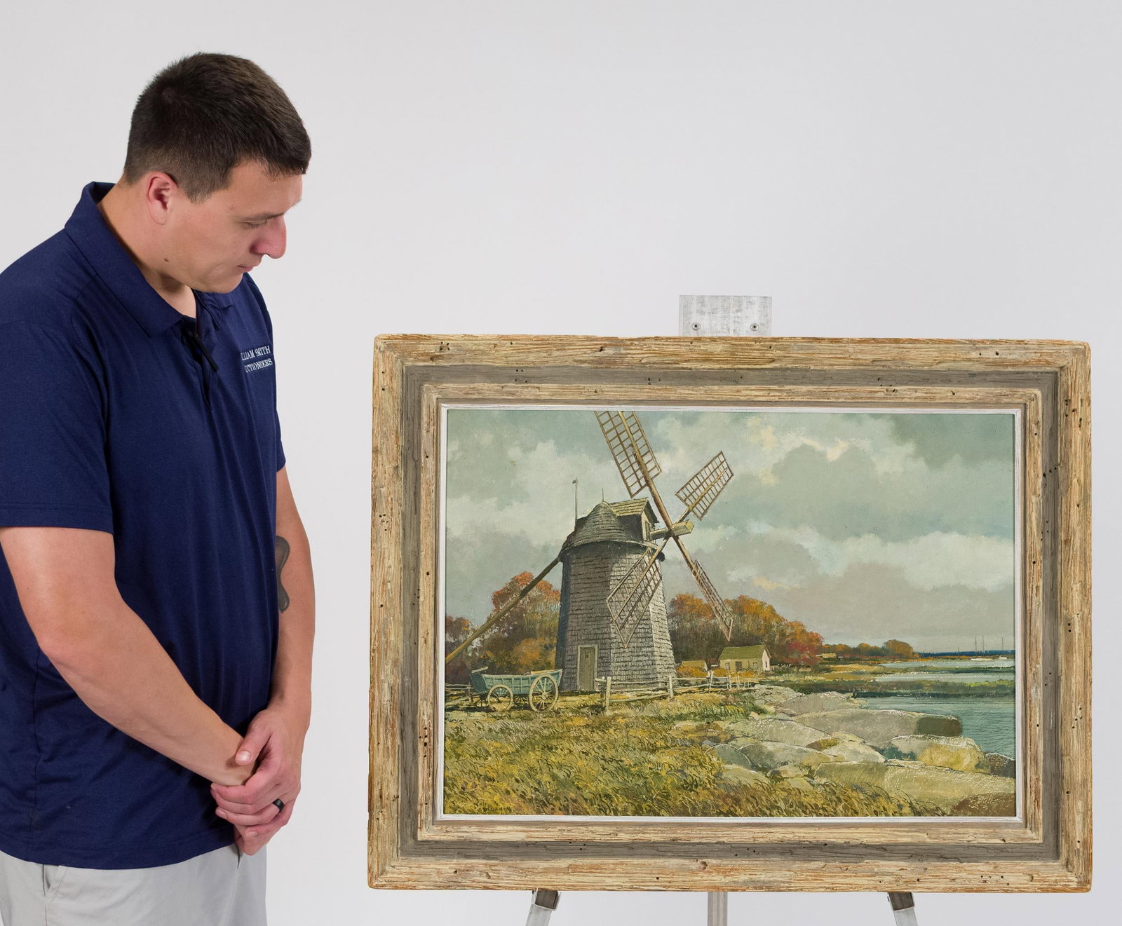 ERIC SLOANE OIL, CAPE COD WINDMILL. - 9