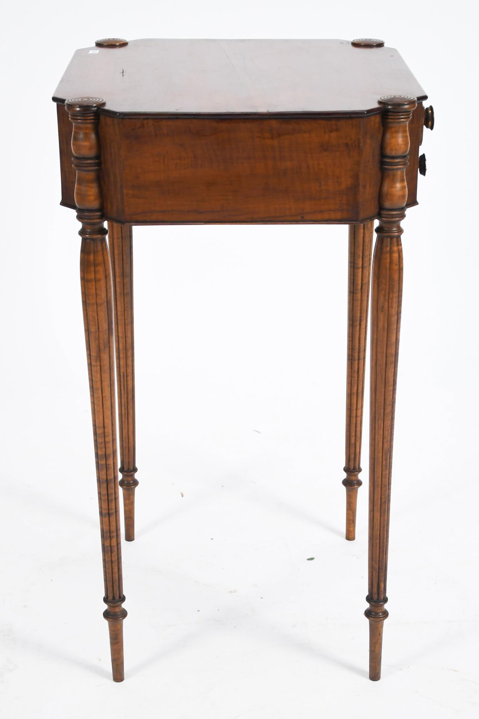 FEDERAL NE TIGER MAPLE TWO DRAWER STAND. - 6