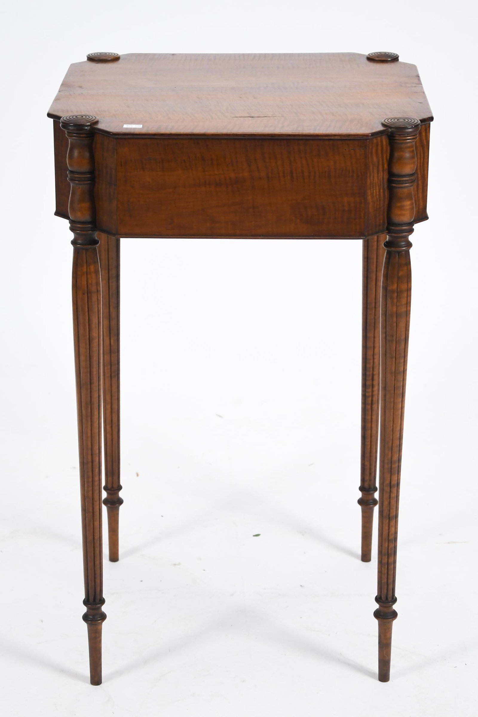 FEDERAL NE TIGER MAPLE TWO DRAWER STAND. - 9