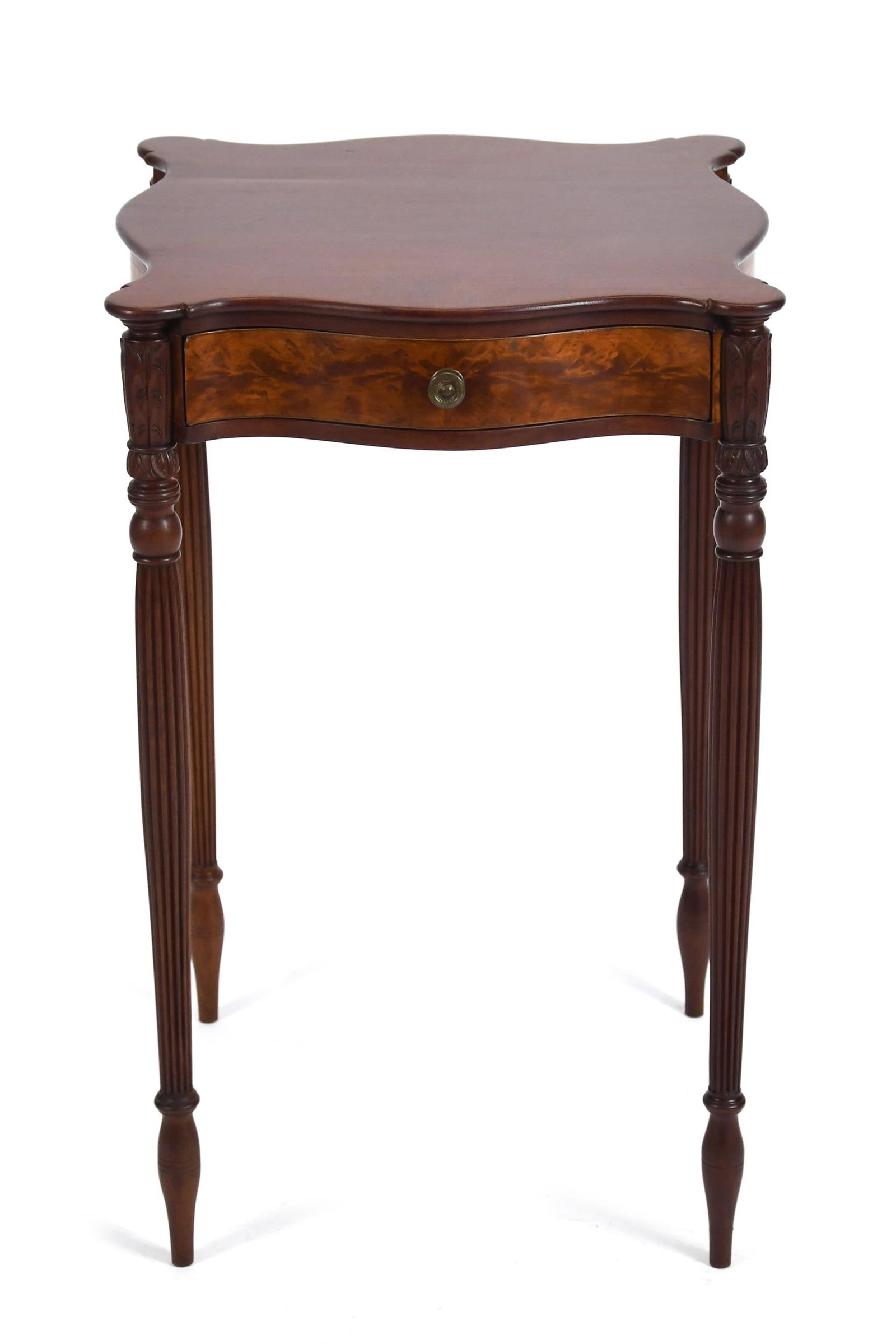 FINE FEDERAL BOSTON ONE DRAWER STAND. (1 of 12)