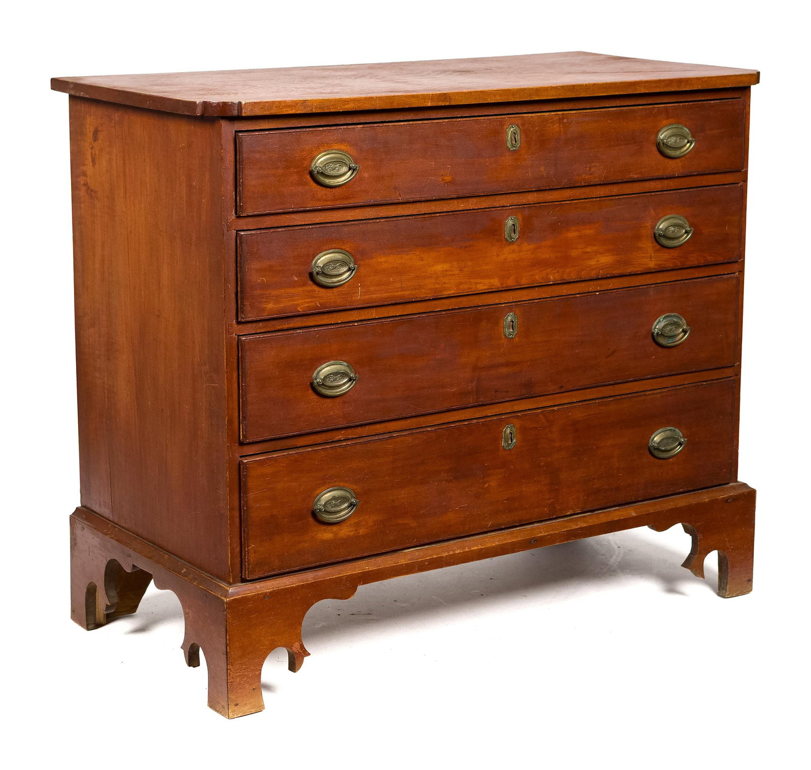 19TH C. NEW ENGLAND CHIPPENDALE CHEST, PORTER CROSBY. (1 of 12)