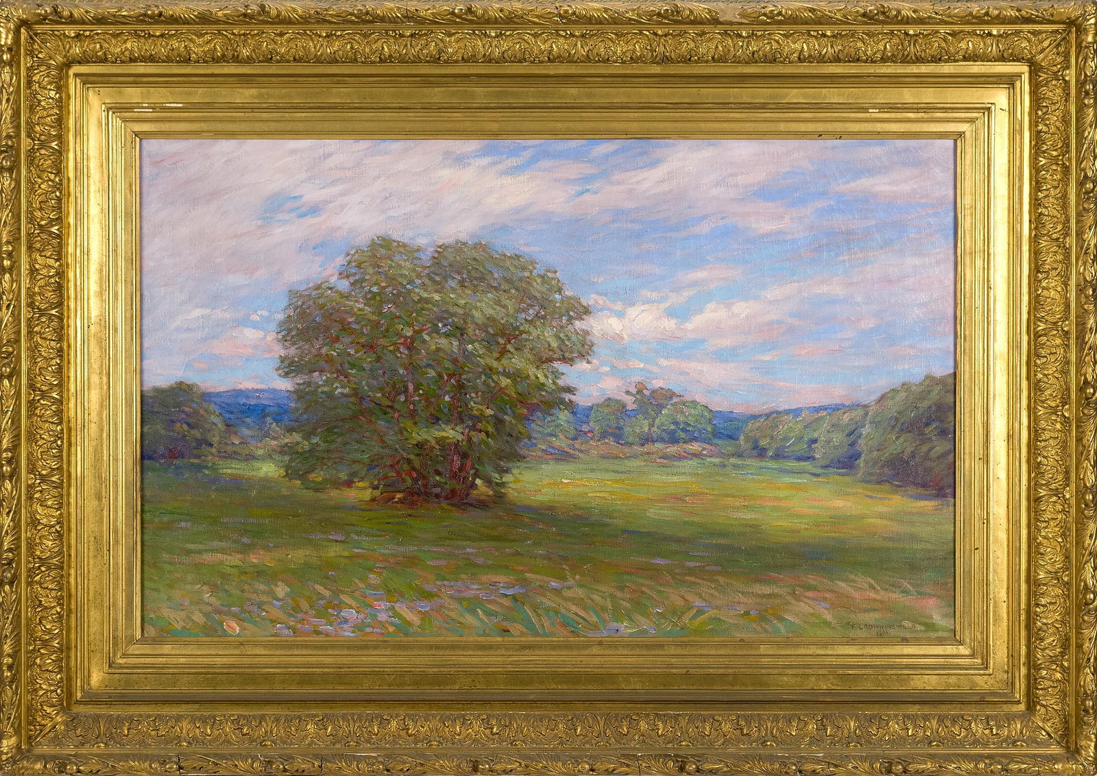 FREDERICK CROWNINSHIELD, O/C SUMMER LANDSCAPE. (1 of 9)