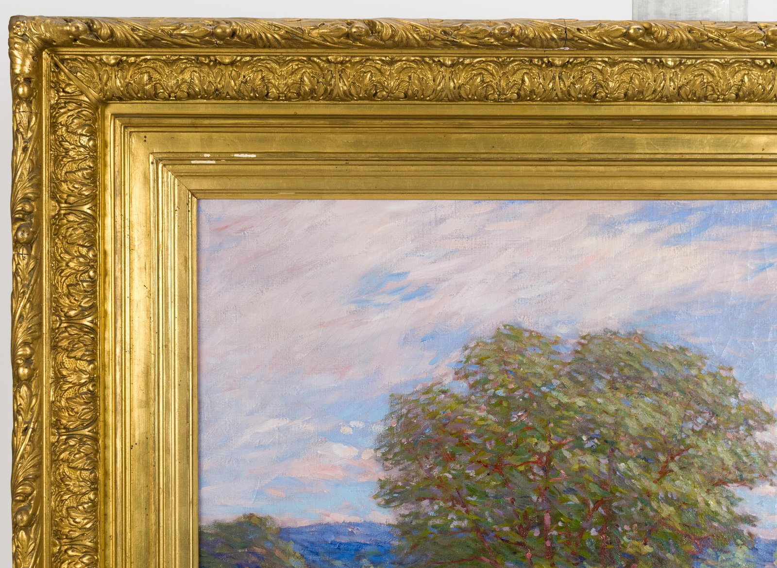 FREDERICK CROWNINSHIELD, O/C SUMMER LANDSCAPE. - 8