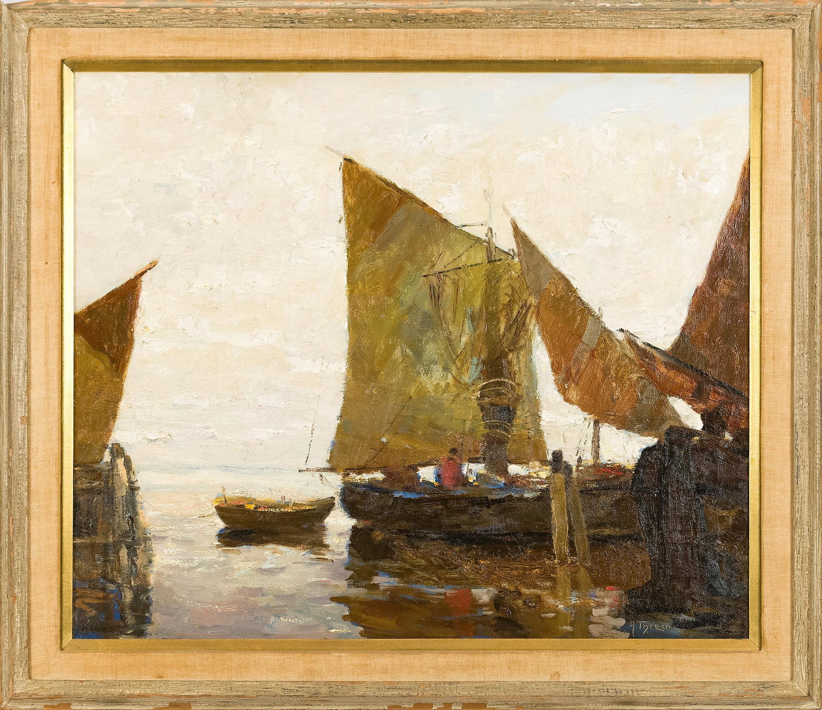 ANTHONY THIEME OIL ON CANVAS, “VENICE.” (1 of 7)
