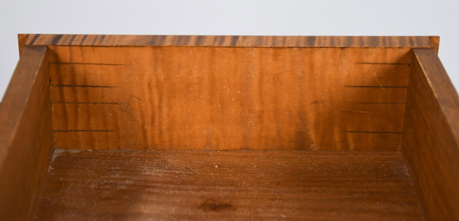 TWO TIGER MAPLE ONE DRAWER STANDS. - 8
