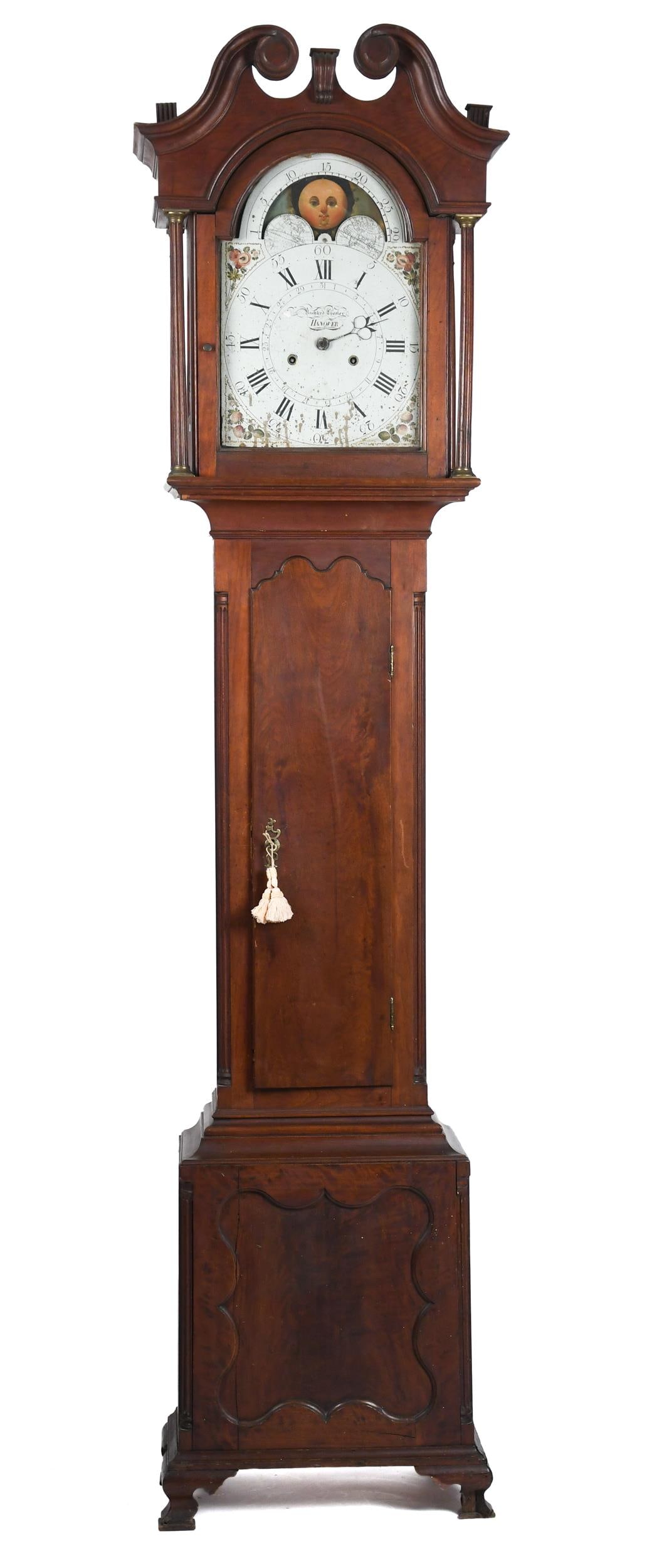 18TH C. PA CHIPPENDALE TALL CASE CLOCK. (1 of 12)