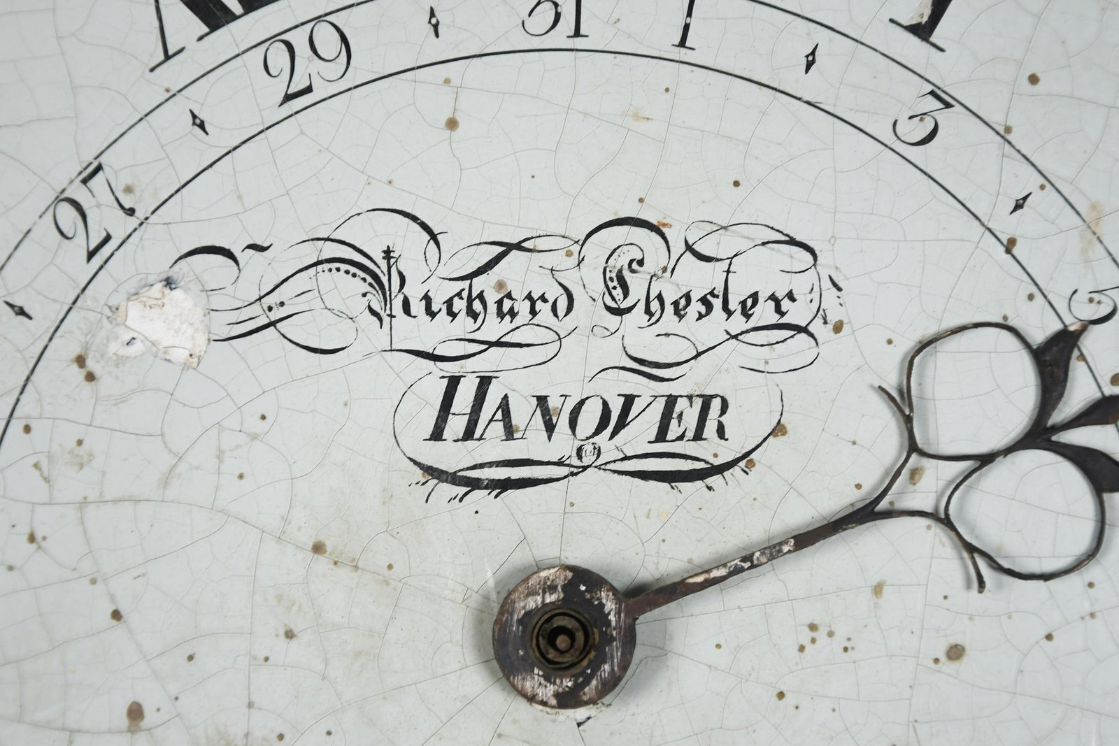 18TH C. PA CHIPPENDALE TALL CASE CLOCK. - 4