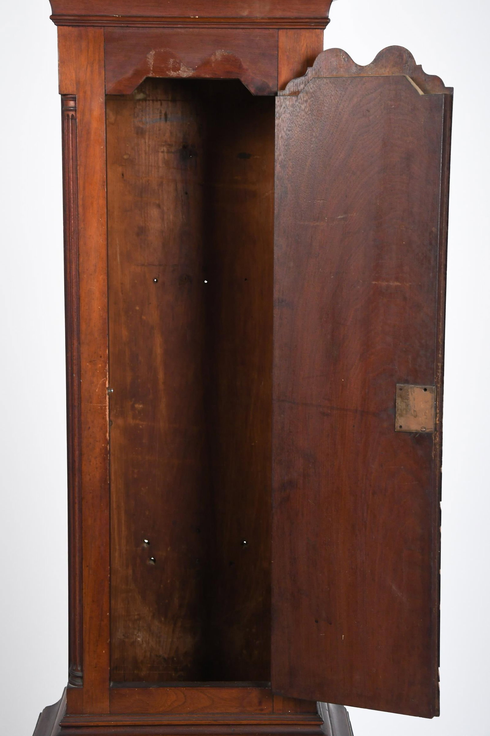 18TH C. PA CHIPPENDALE TALL CASE CLOCK. - 8