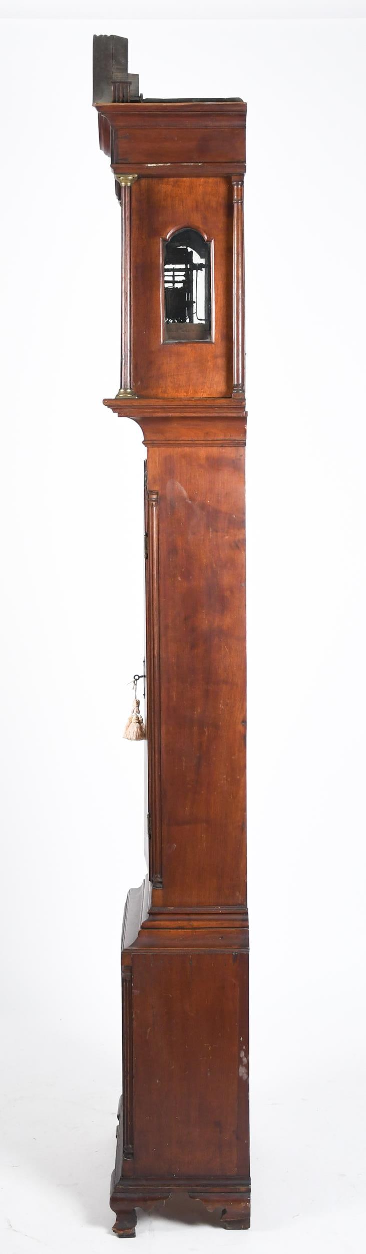 18TH C. PA CHIPPENDALE TALL CASE CLOCK. - 9