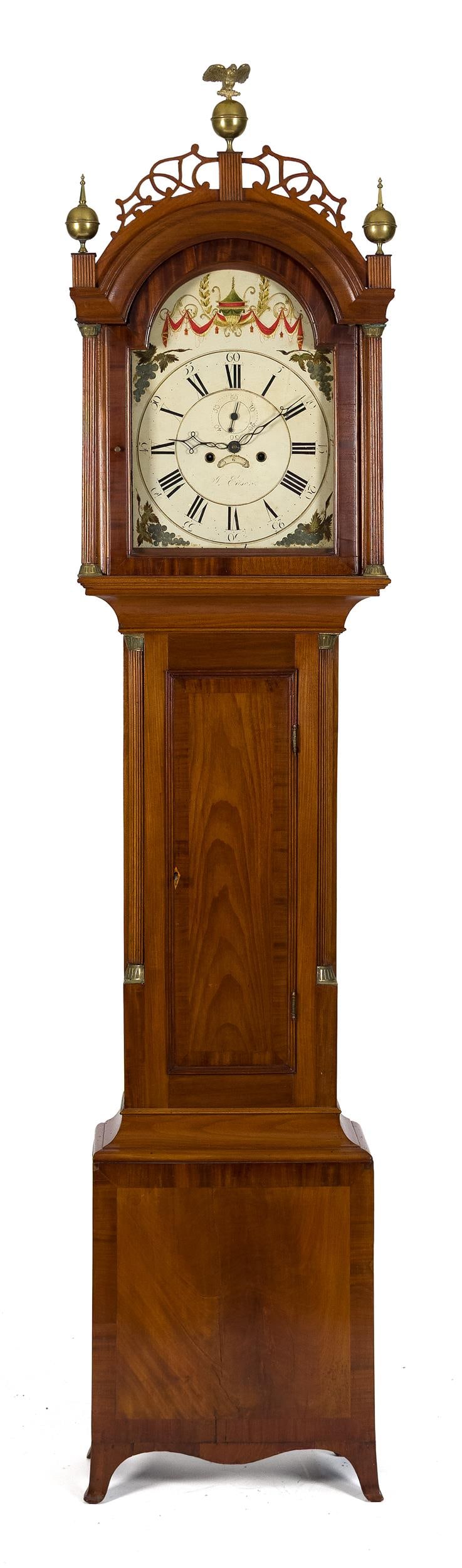 EARLY 19TH C. J. EDSON MA TALL CASE CLOCK. (1 of 20)