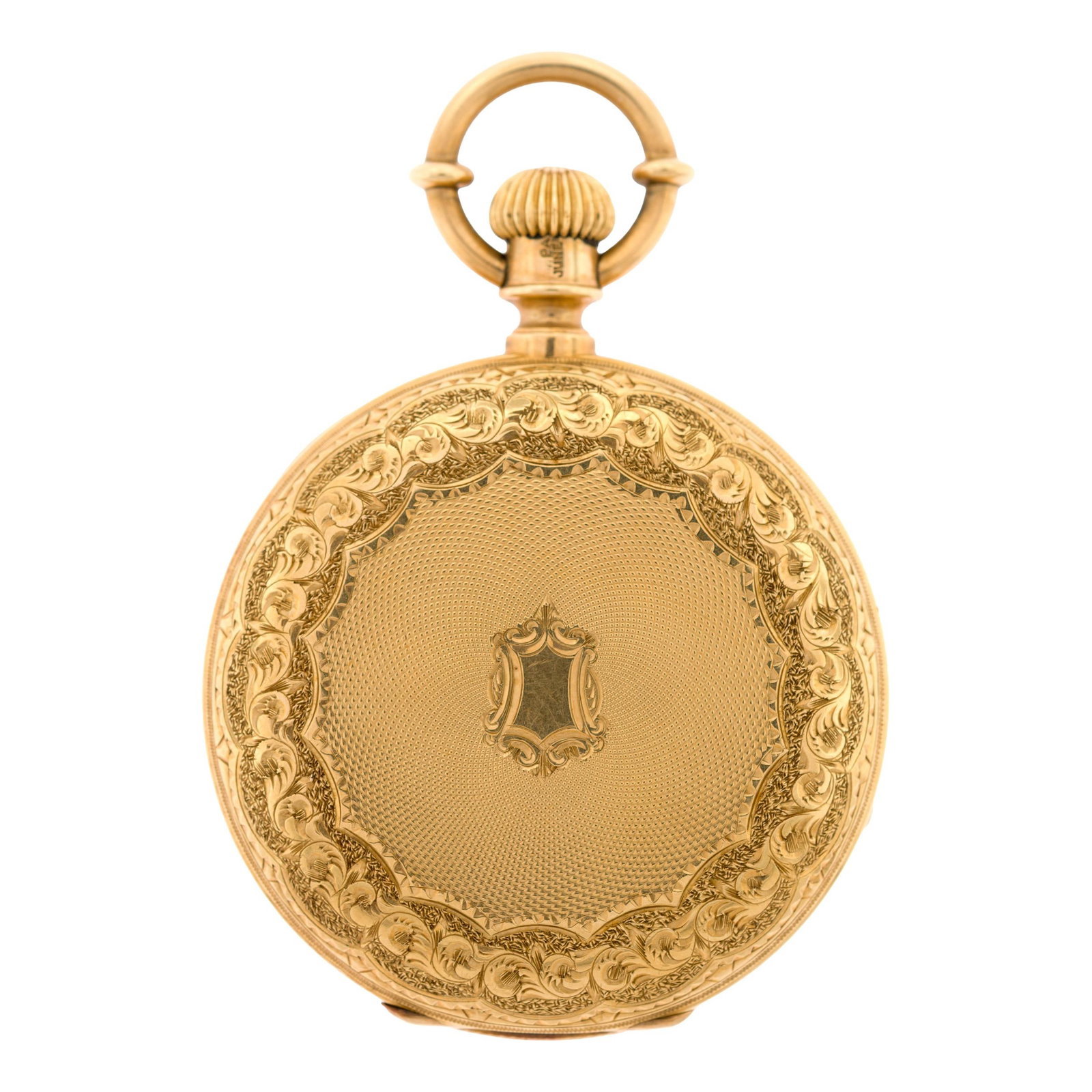 ANTIQUE BOREL & COURVOISIER 18K GOLD POCKET WATCH. (1 of 9)