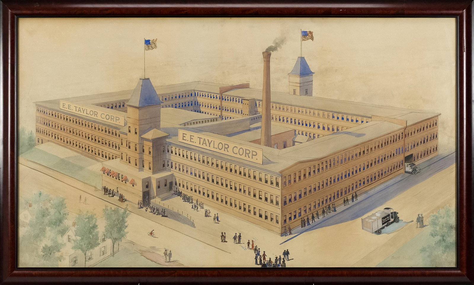 20TH C. W/C BERT POOLE E. E. TAYLOR CORP. VIEW. (1 of 1)