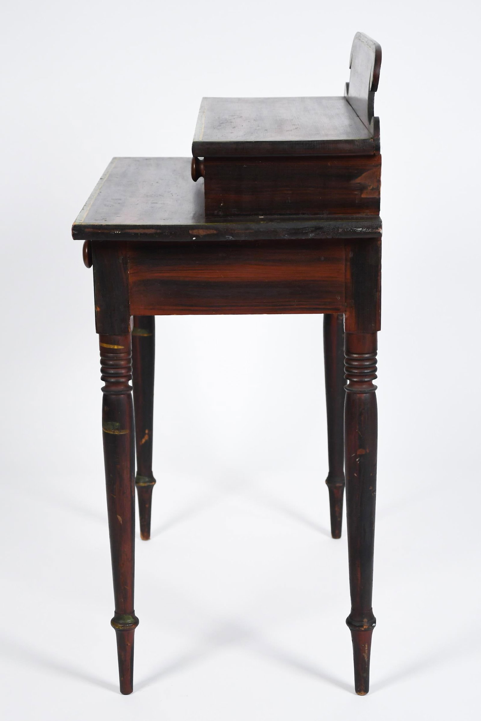 19TH C. PAINT DECORATED MAINE DRESSING TABLE. - 11