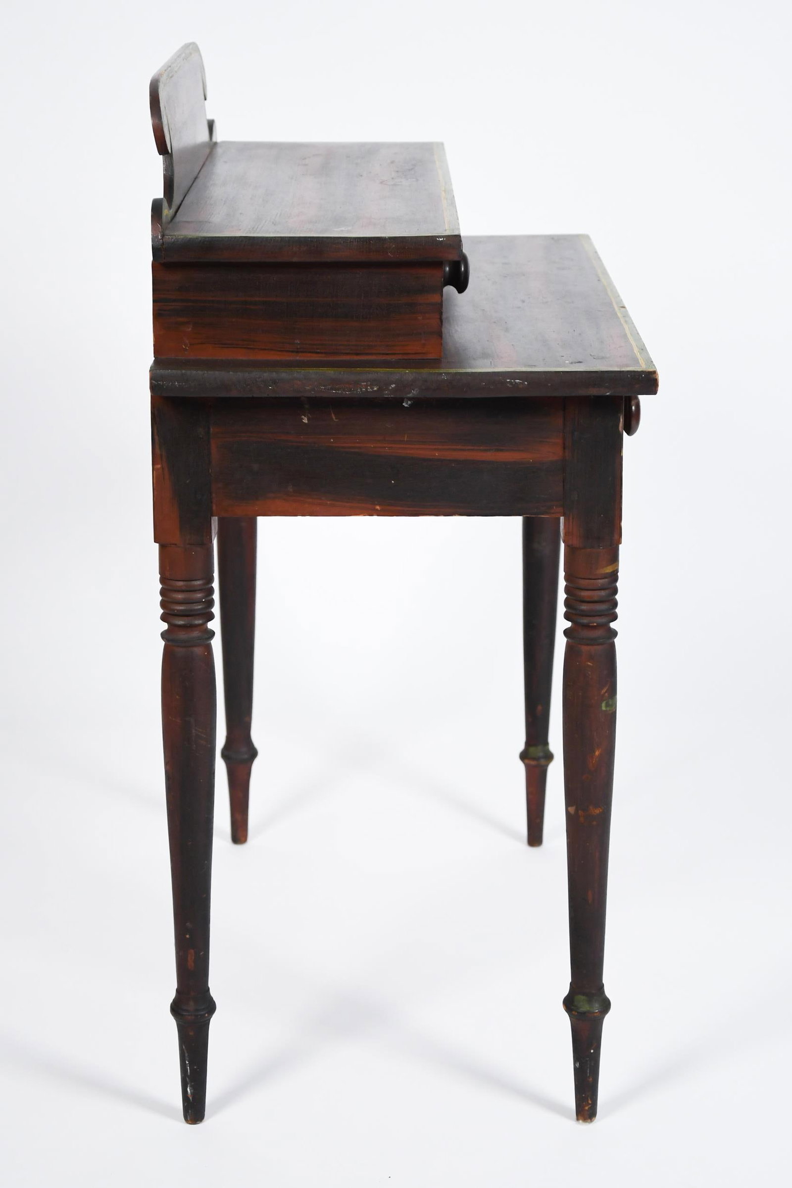 19TH C. PAINT DECORATED MAINE DRESSING TABLE. - 8