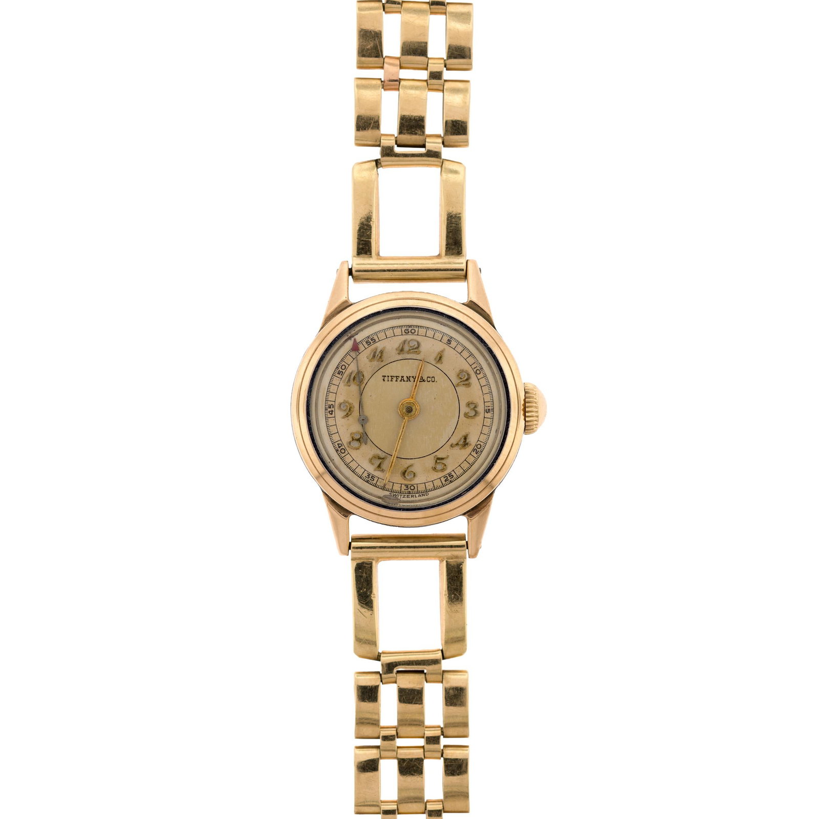 VINTAGE LADY'S TIFFANY & CO. 14K GOLD WRIST WATCH. (1 of 12)