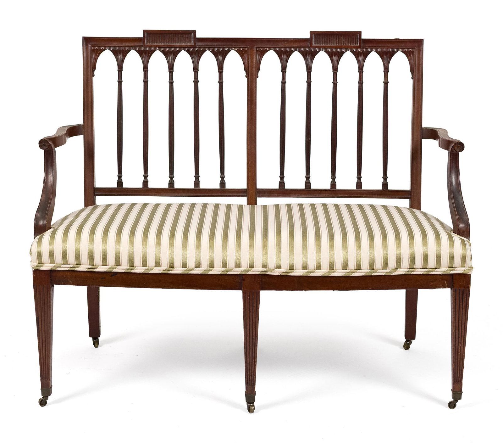 FEDERAL NEW YORK SLOVER/TAYLOR SETTEE. (1 of 2)