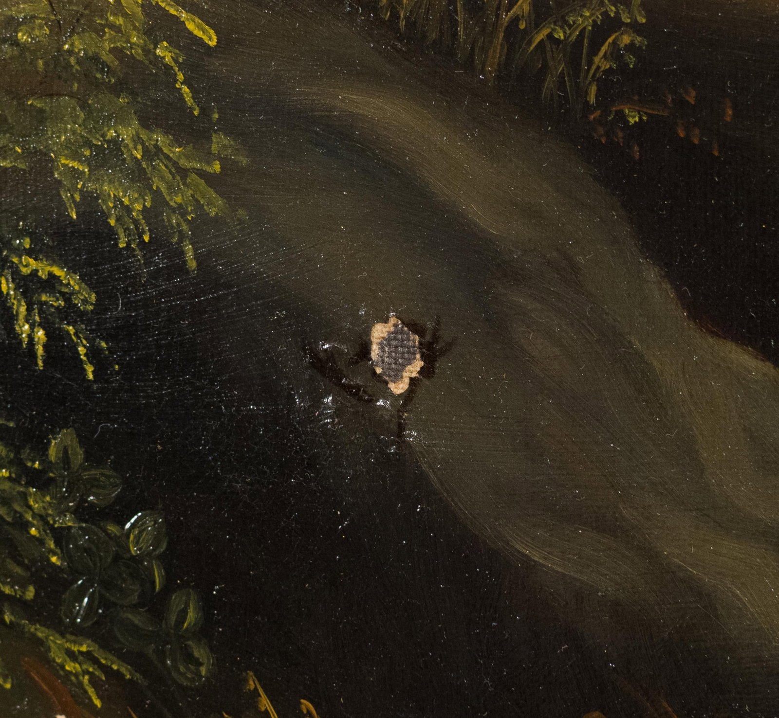 19TH C. AMERICAN SCHOOL PRIMITIVE LANDSCAPE. - 6