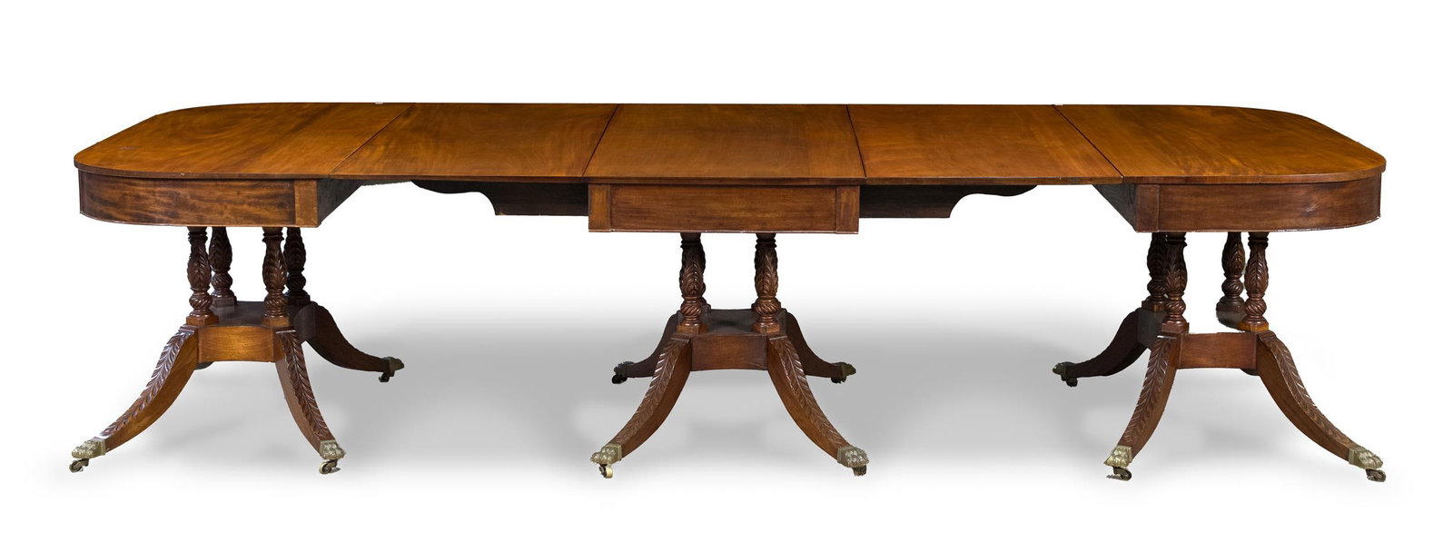 FINE FEDERAL NEW YORK, MAHOGANY BANQUET TABLE. (1 of 20)