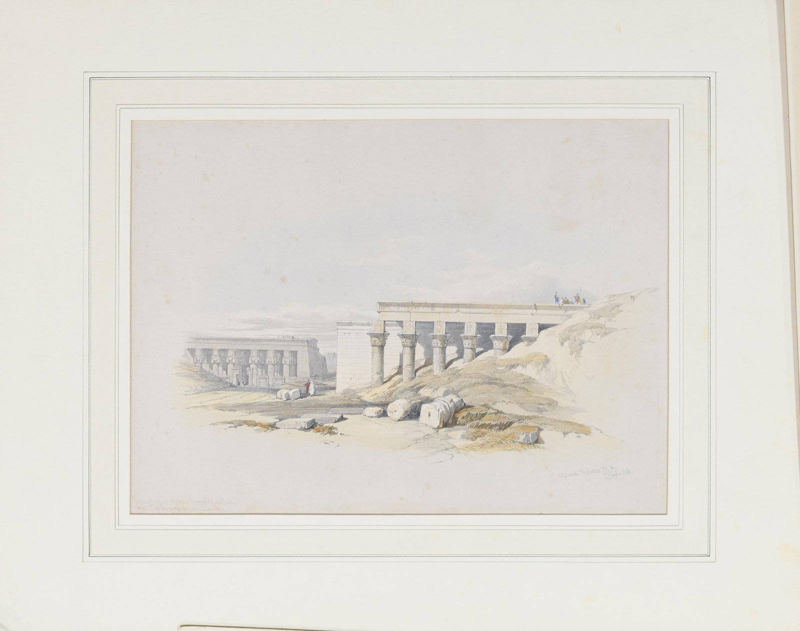 EIGHT 19TH C. DAVID ROBERTS EGYPT LITHOGRAPHS. - 2