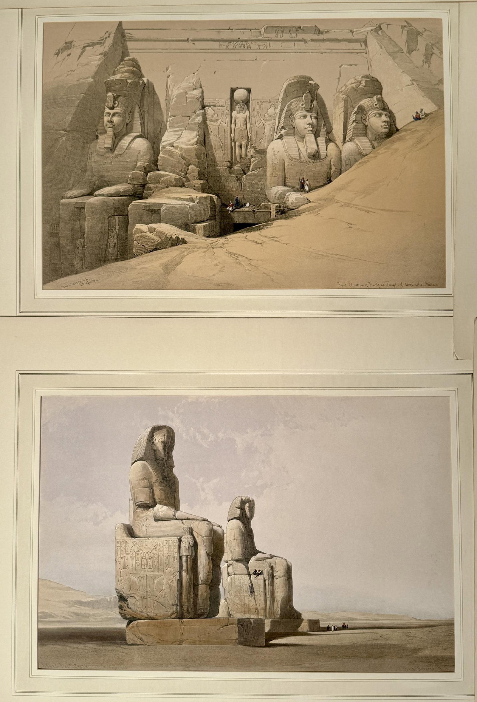 EIGHT 19TH C. DAVID ROBERTS EGYPT LITHOGRAPHS. - 3