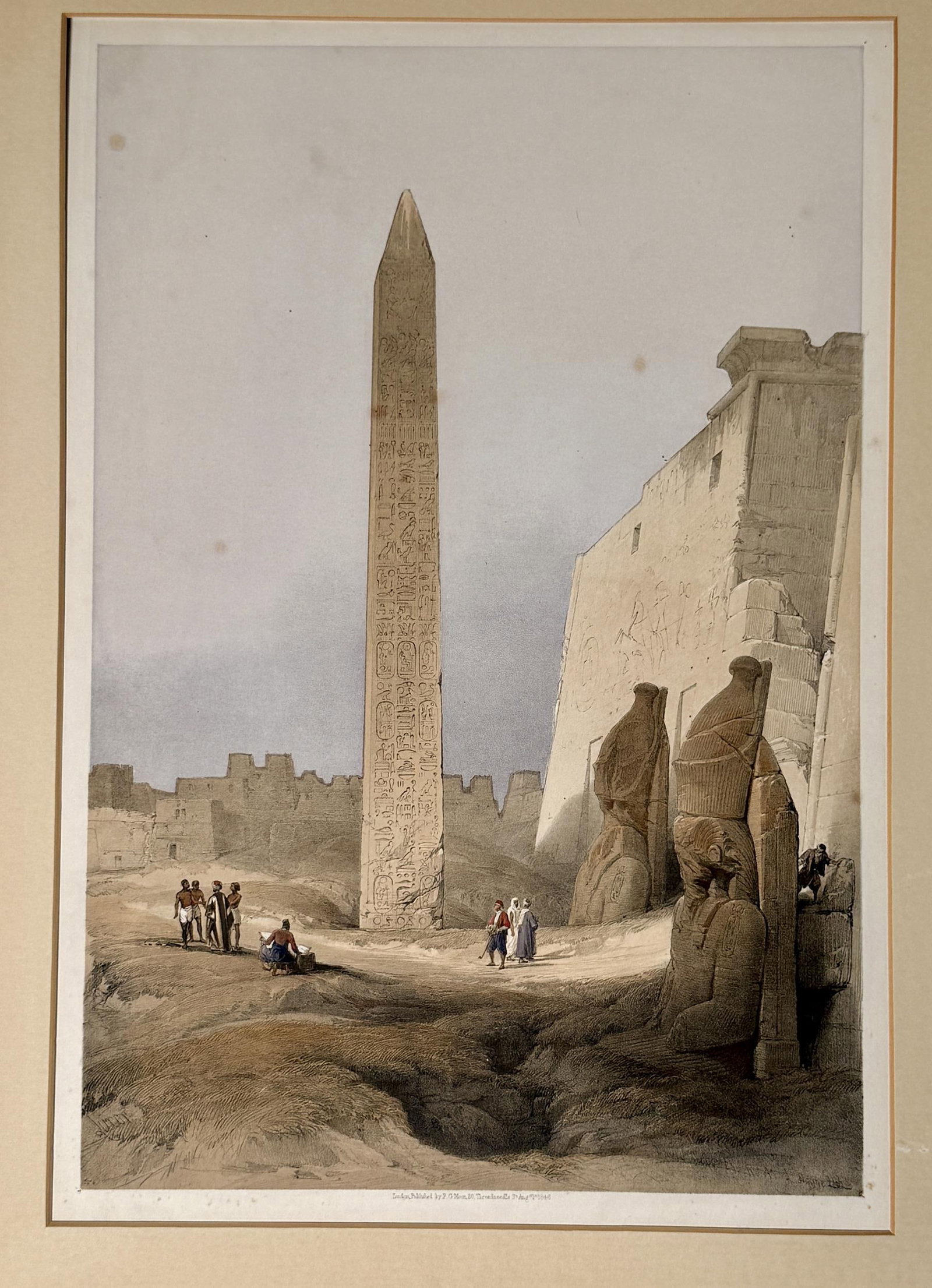 EIGHT 19TH C. DAVID ROBERTS EGYPT LITHOGRAPHS. - 6