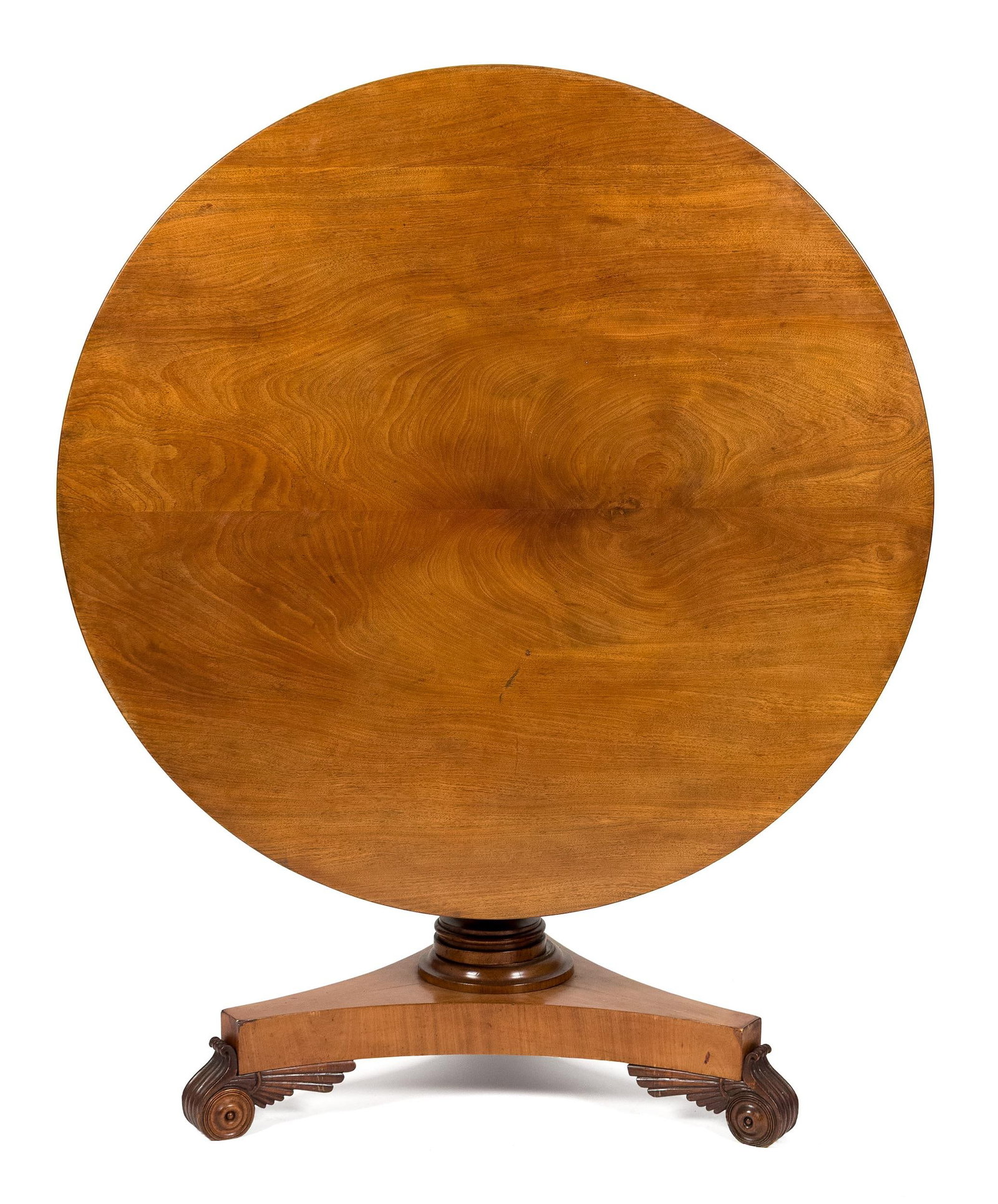 19TH C. REGENCY MAHOGANY CENTER TABLE. - 2
