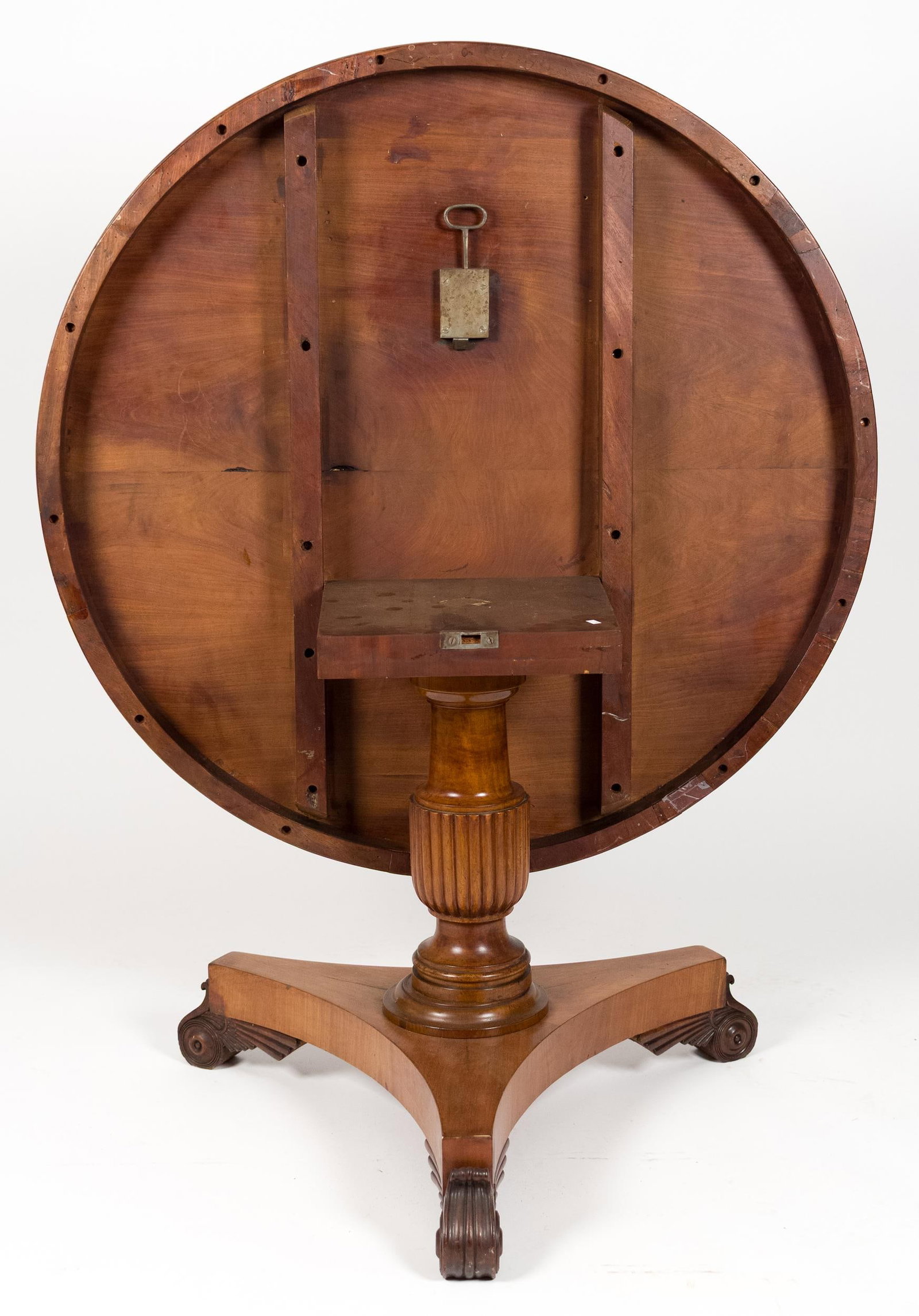 19TH C. REGENCY MAHOGANY CENTER TABLE. - 8