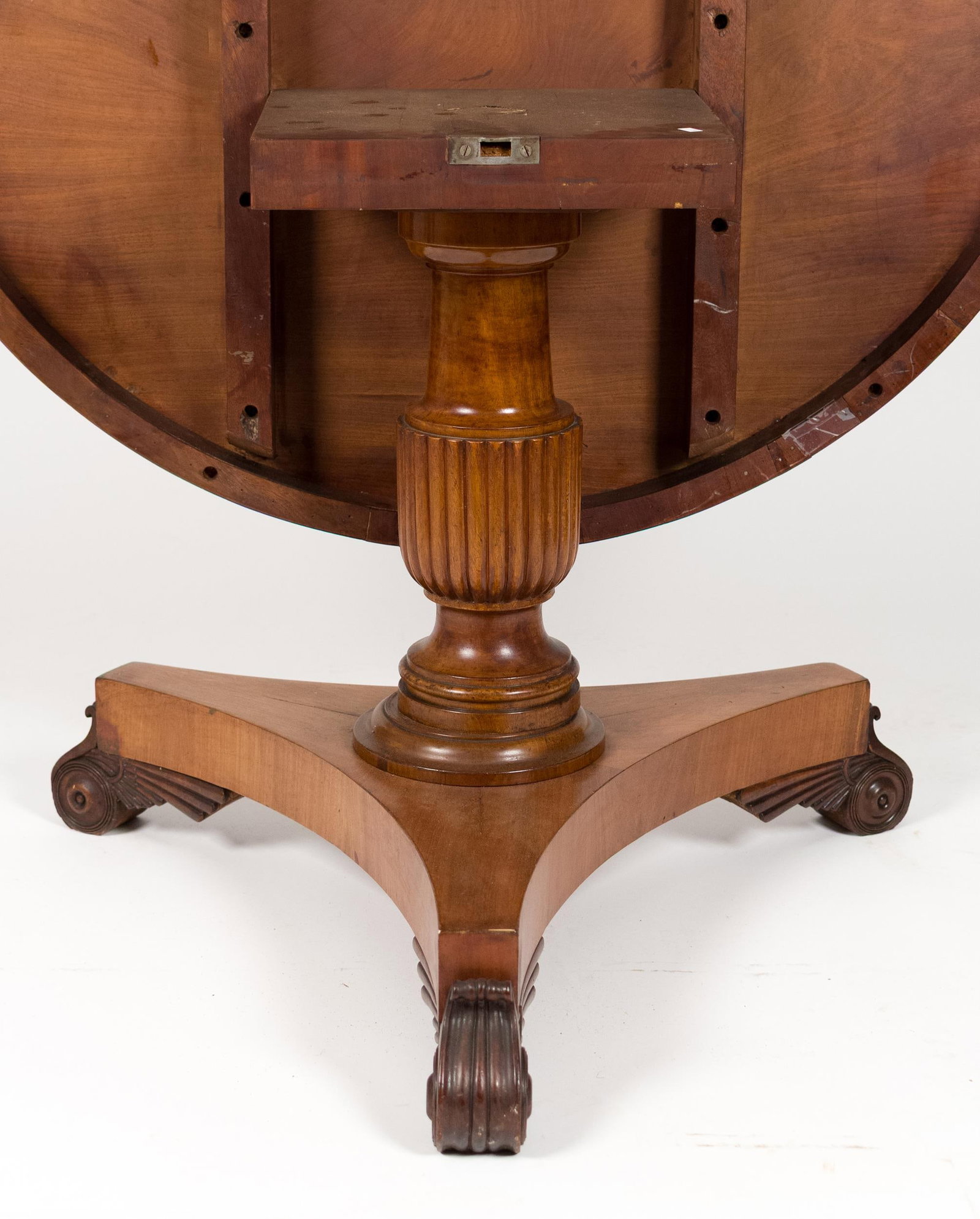 19TH C. REGENCY MAHOGANY CENTER TABLE. - 9