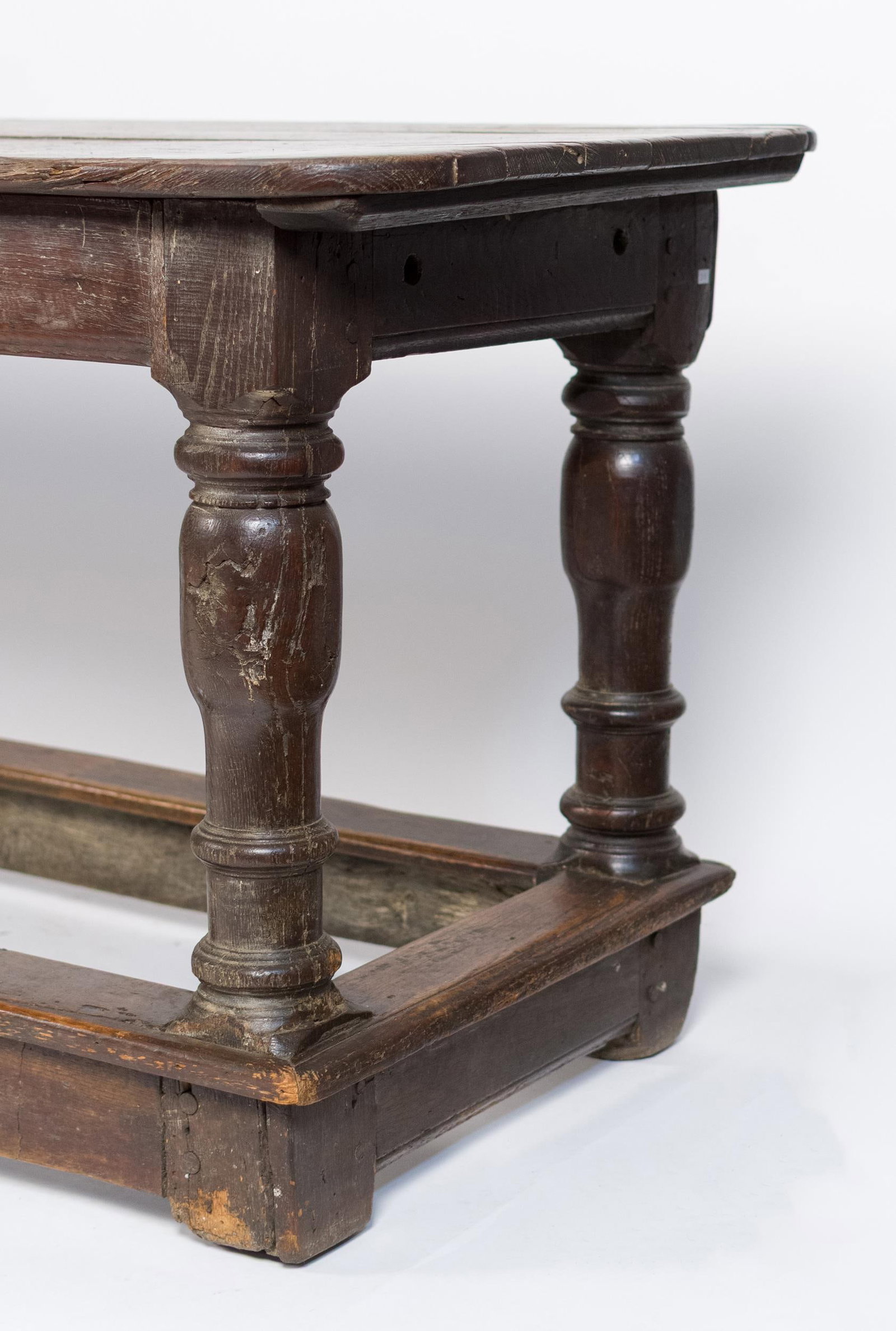 17TH C. JACOBEAN REFECTORY TABLE. - 2