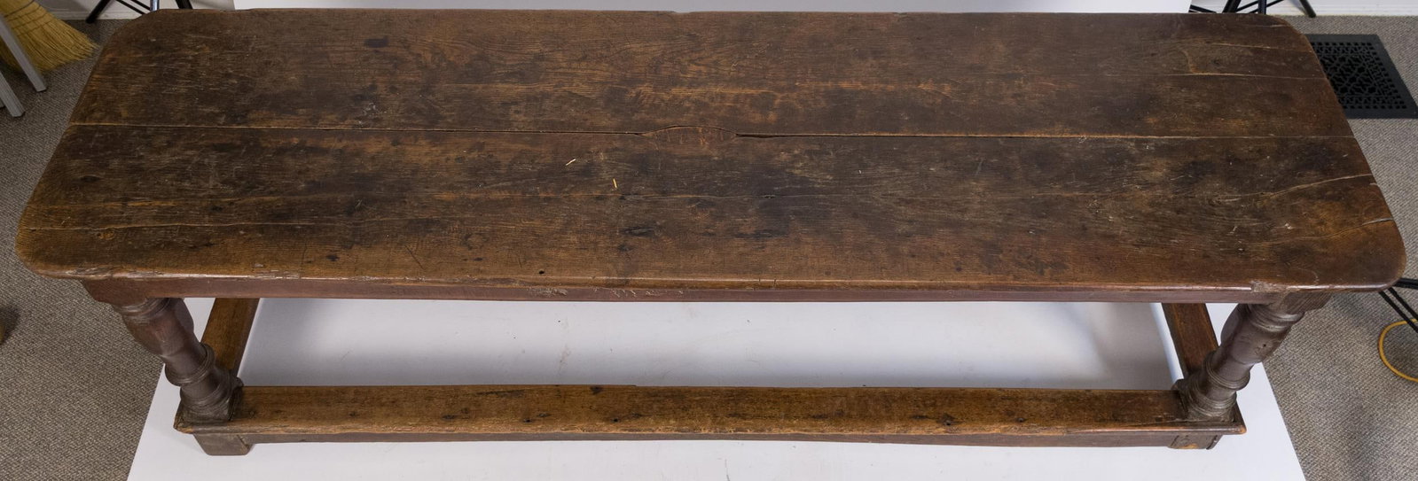 17TH C. JACOBEAN REFECTORY TABLE. - 3